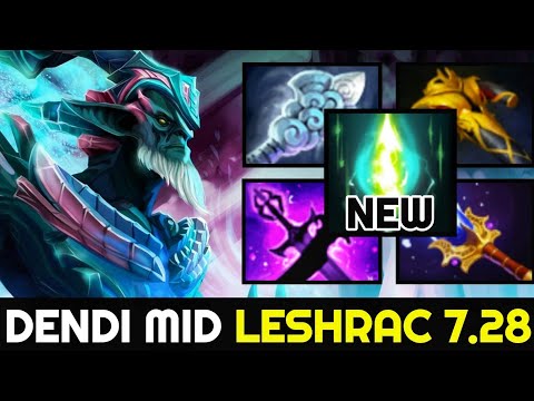 DENDI Mid Leshrac with Wind Waker New Item 7.28 Dota 2