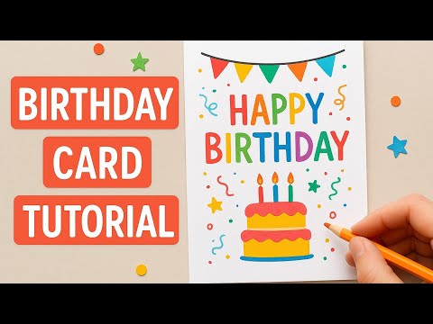 DIY - How to Make Birthday Card || Easy birthday card ideas || @ArshiaDIY