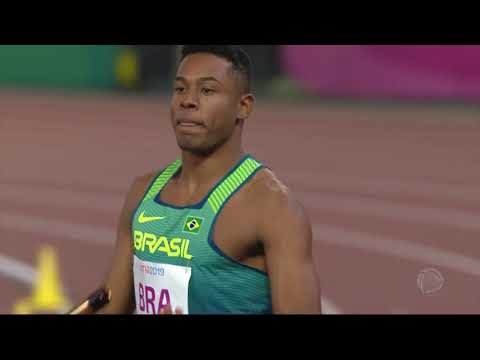 Brasil domina revezamento 4x100 m masculino e feminino