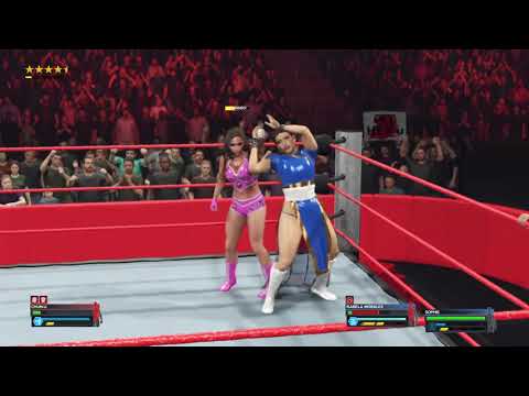 WWE 2K23 - Play Match 231 - Chun-Li VS Isabela Morales & Sophie