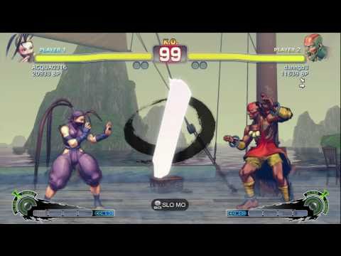 Aqua [Ibuki] vs danngo3 [Dhalsim] SSF4 Japanese Online Ranked Matches - TRUE-HD