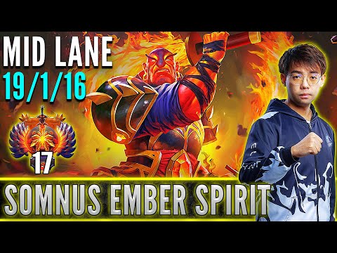 RNG.Somnus  [ Ember Spirit ]  Mid Lane Pro Gameplay  [ Patch 7.31d ]  Dota 2 Full Game