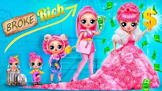 Download lagu LOL Growing Up from Broke to Rich! LOL OMG DIYs & Doll Crafts mp3