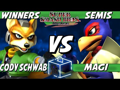 Coinbox 54 - Cody Schwab (Fox) vs Magi (Falco) Winners Semis - Smash Melee