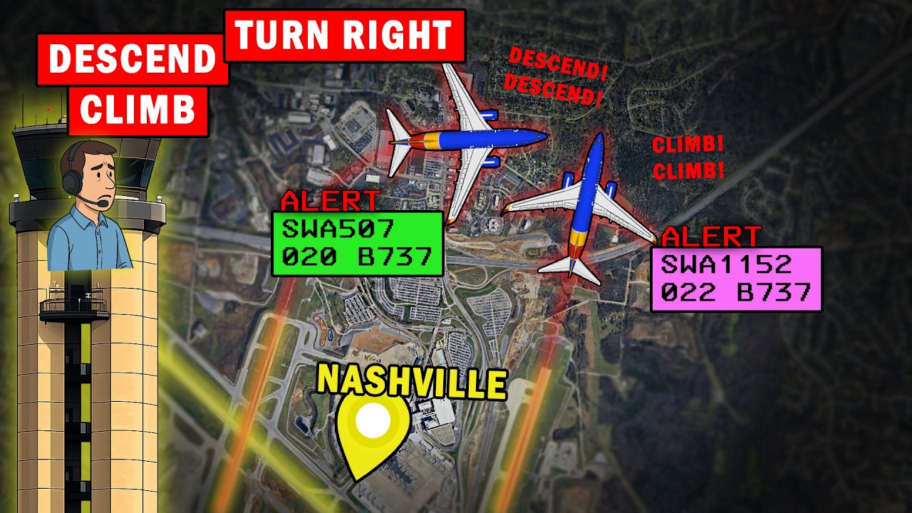 Southwest Planes Near Mid-Air Collision | TCAS Saved Lives Again!!