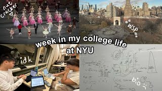 COLLEGE WEEK in MY LIFE as an NYU freshman (fall semester edition) | 大學第一個學期 🧠