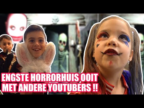 PIP MET ANDERE YOUTUBERS DOOR HAUNTED HOUSE BIJ LAKAP !!  De Bakkertjes #761