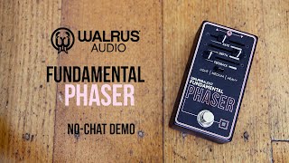 Video thumbnail for Walrus Audio: Fundamental PHASER. No-Chat Demo by Brett Kingman