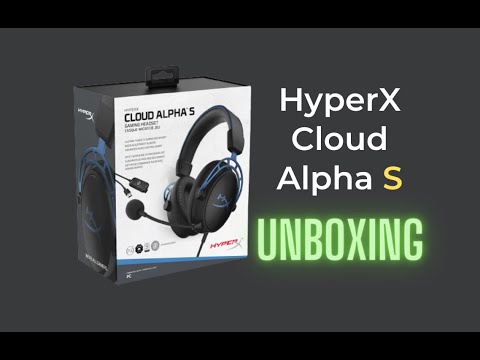 HyperX Cloud Alpha S (Blue Color) || Unboxing || Gaming Headset With 7.1 Surround Sound