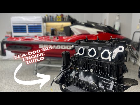 Building and Installing a HIGHLY Modified Sea-Doo 325 Engine.