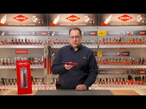 Laužomas peilis su stabilizatoriumi KNIPEX CutiX video
