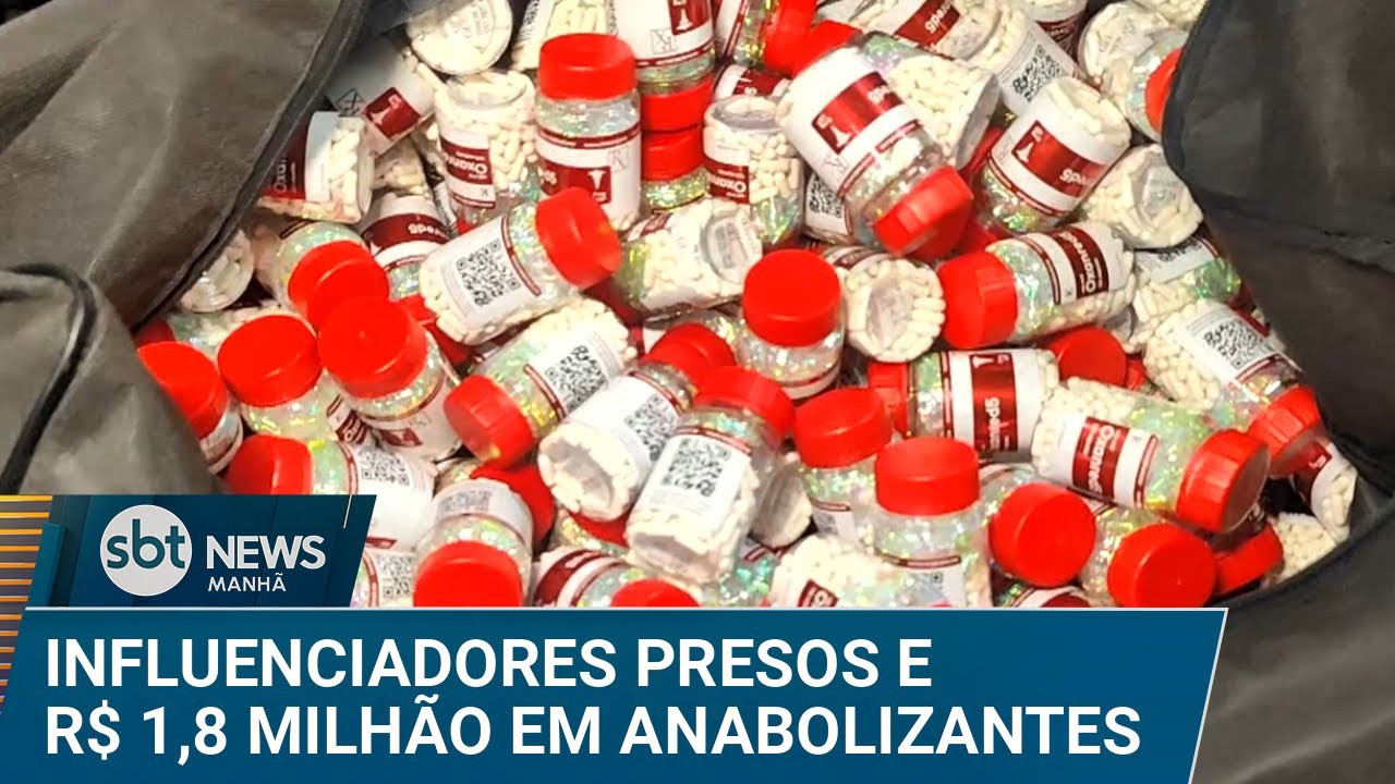 Polícia estoura depósito de anabolizantes e prende influenciadores | #SBTNews Manhã (05/02/25)