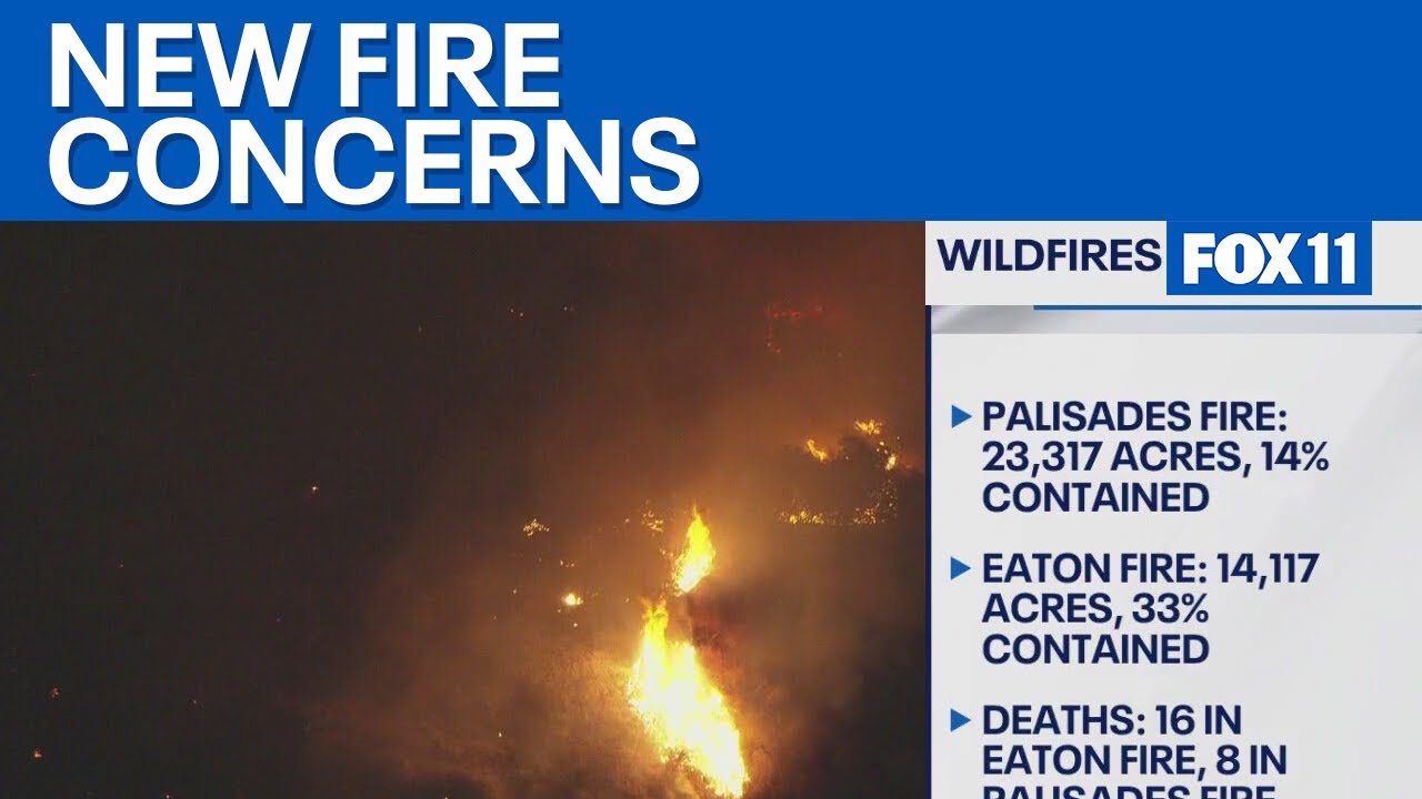 Palisades, Eaton fires burn more than 37K acres