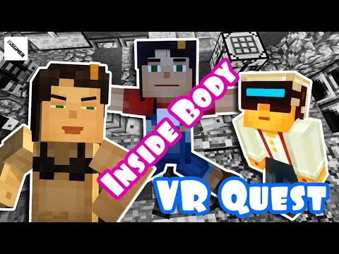 VR Quest: Exploring DEEP Inside Jesse(F)'s Body - Minecraft Animation