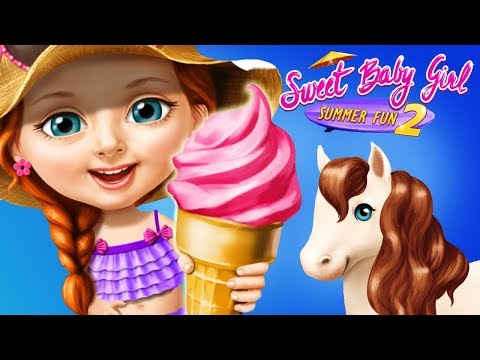 Fun Animal Horse Care Games - Sweet Baby Girl Summer Fun Hair Salon Makeover Kids Apps