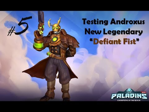 Paladins OB Patch 64 PTS - Testing Androxus New Legendary “Defiant Fist"