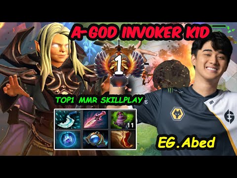 Abed Invoker KID TOP1 MMR PRO SKILL PLAY - Dota 2 7.31b pro Gameplay Perspective