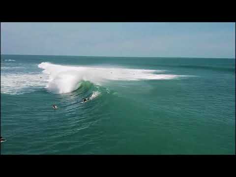 Pumping swell and sick surfing at Sebastian Inlet