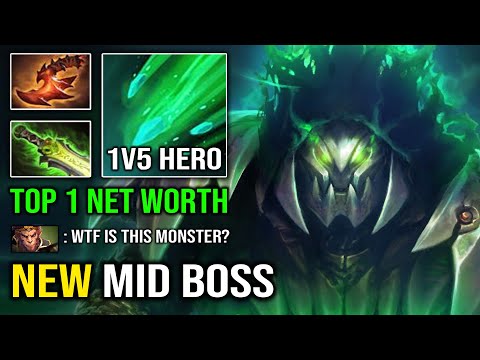 NEW 1v5 OP MID HERO Mid Underlord AoE Firestorm DPS Endless Root Enemy 7.32d Dota 2
