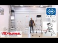 PL - Professional aluminium ladder with platform - video 1