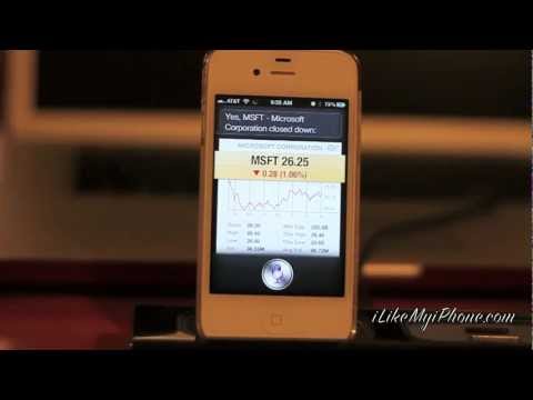 Ask Siri about the US Stock Market [iPhone 4S]