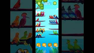 Bird sort color puzzle level 42 gameplay walkthrough solution Android gameplay #short #game