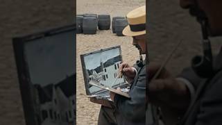 Watch an artist paint in the 1920s - Restored Footage