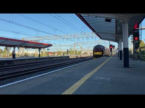 Class 37. Carnforth to Burton on Trent. Crewe.