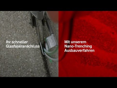 Glasfaserausbau Vodafone: Nano-Trenching