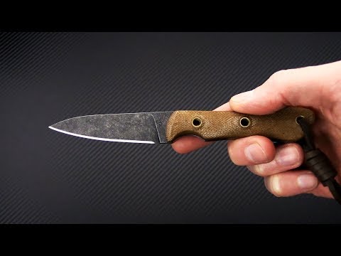 Smith Sons Bandit Cpm D2 Natural Micarta Brown Leather Sheath Compact Fixed Blade Knife For Sale