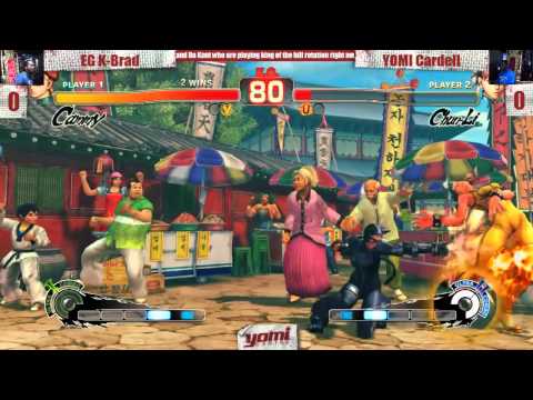 Yomi Gaming USF4 Capcom/Anime Week 4 Winner's Bracket EG K-Brad (Cammy) vs YOMI Cardell (Chun-Li)
