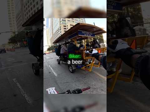 Biker Takes a Beer !😱