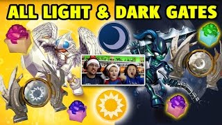 ALL LIGHT & DARK ELEMENT GATES w/ Knight Mare & Knight Light (Skylanders Trap Team)
