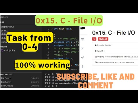 0x15. C - File I/O; ALX : step by step process