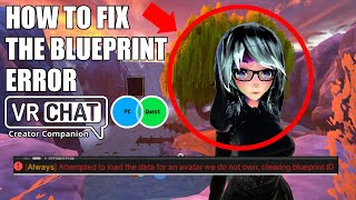 How to fix the Clearing Blueprint ID error saving blueprint ID VRChat avatar upload unity error