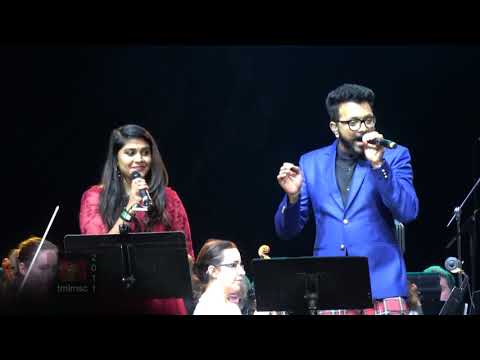 Ilaiyaraja Live In Concert, Toronto 2018 - : Rum Bum Bum Arambum By Rahul and Niranjana [4K]