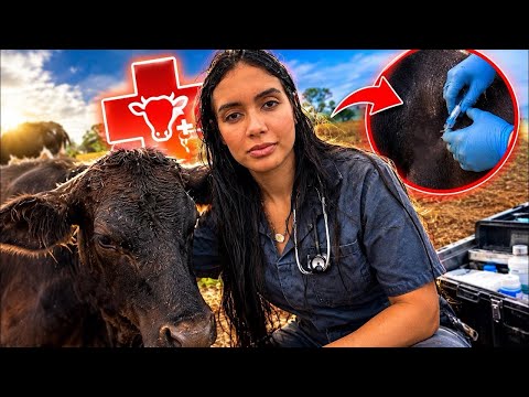 VOCÊ NUNCA VIU UM PARTO ASSIM! Atendendo uma Vaca na Fazenda!
