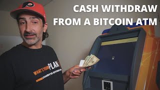 How to withdraw cash from Bitcoin ATM machine