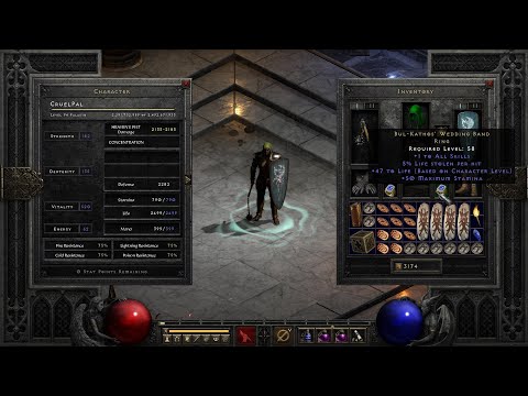 Diablo 2 Resurrected - My FoH/Hammer Hybrid Paladin Build (Gears and Skills Guide) Patch 2.4
