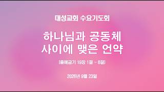 하나님과 공동체 사이에 맺은 언약