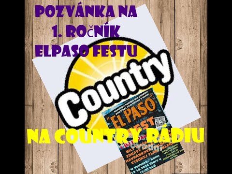 Petr Priessnitz - ElPaso FEST 2024, Kolín "U Vodvárků" - pozvánka (Country rádio)