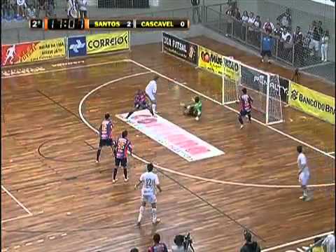 Futsal - SANTOS FC 6  x 1 Cascavel pelas Quartas de Final Liga Futsal 2011