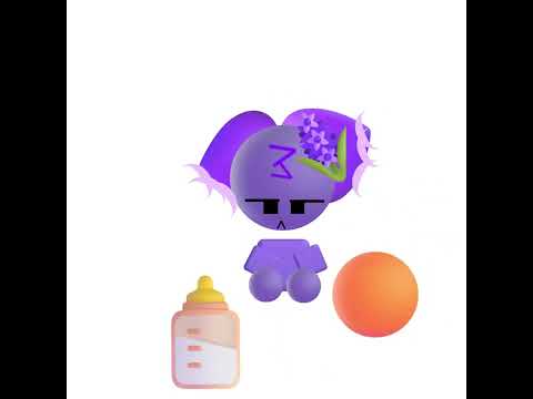Taking care of purple baby | Emoji Cat baby | First Emoji Cat video!