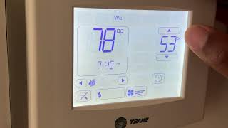 Trane Thermostat - How to Use