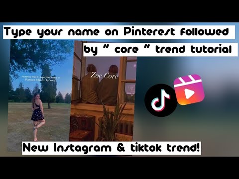 Type your name on Pinterest followed by core trend tutorial • Pinterest core trend tutorial