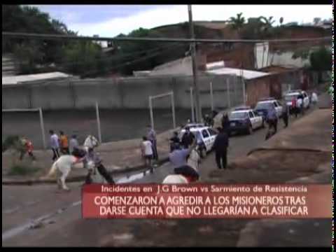 Incidents in J. G. Brown VS Sarmiento de Resistencia
