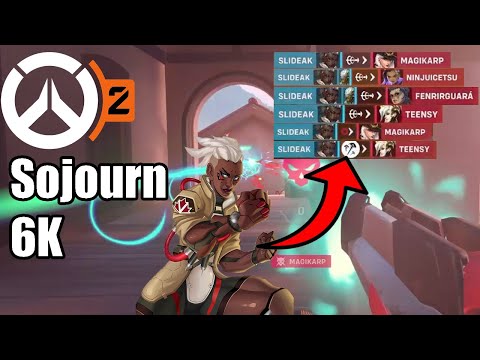 OVERWATCH 2 - Sojourn is still OP - 6 Quick Kills