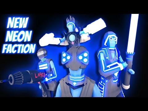 *NEW* NEON FACTION VS ALL UNITS IN TABS | Totally Accurate Battle Simulator