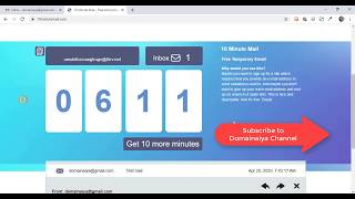 10MinuteMail - Interesting Website Review - Domainaiya