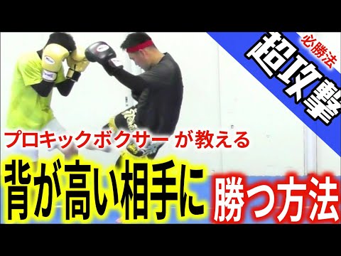 【プロキックボクサーが教える】自分より背が高い相手に勝つ方法！突破口を教えます！
